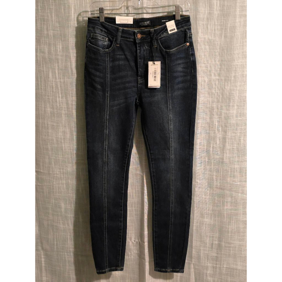 Women's Judy Blue Jeans, Size 7/28, Dark Blue - Picture 1 of 7